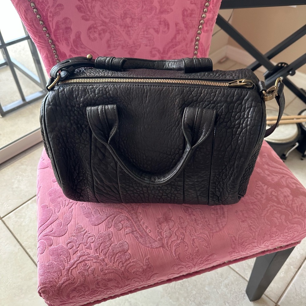 Alexander Wang Rocco (coco) purse pebbled Black leather